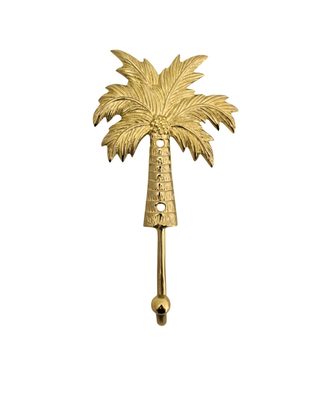 Gold Brass Palm Tree Hook - Large Sun Republic 