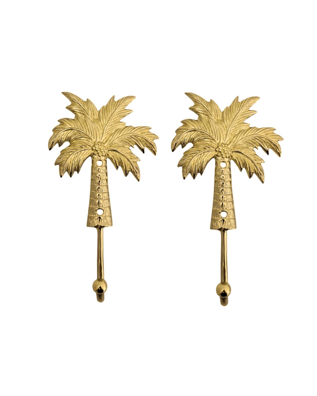 Gold Brass Palm Tree Hook - Large Sun Republic 