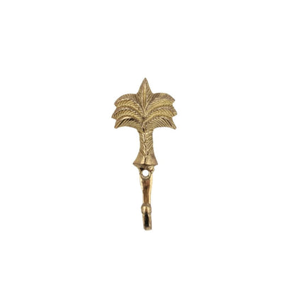 Gold Brass Palm Tree Wall Hook Sun Republic 