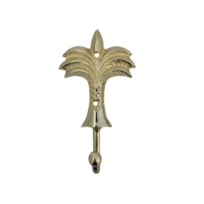 Gold Brass Palm Tree Wall Hook Sun Republic 
