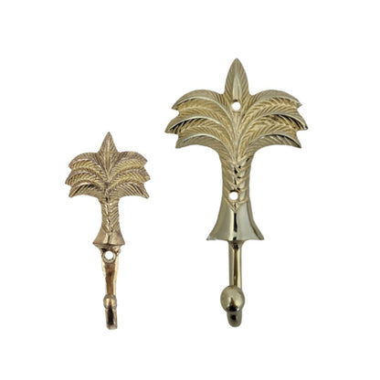Gold Brass Palm Tree Wall Hook Sun Republic 