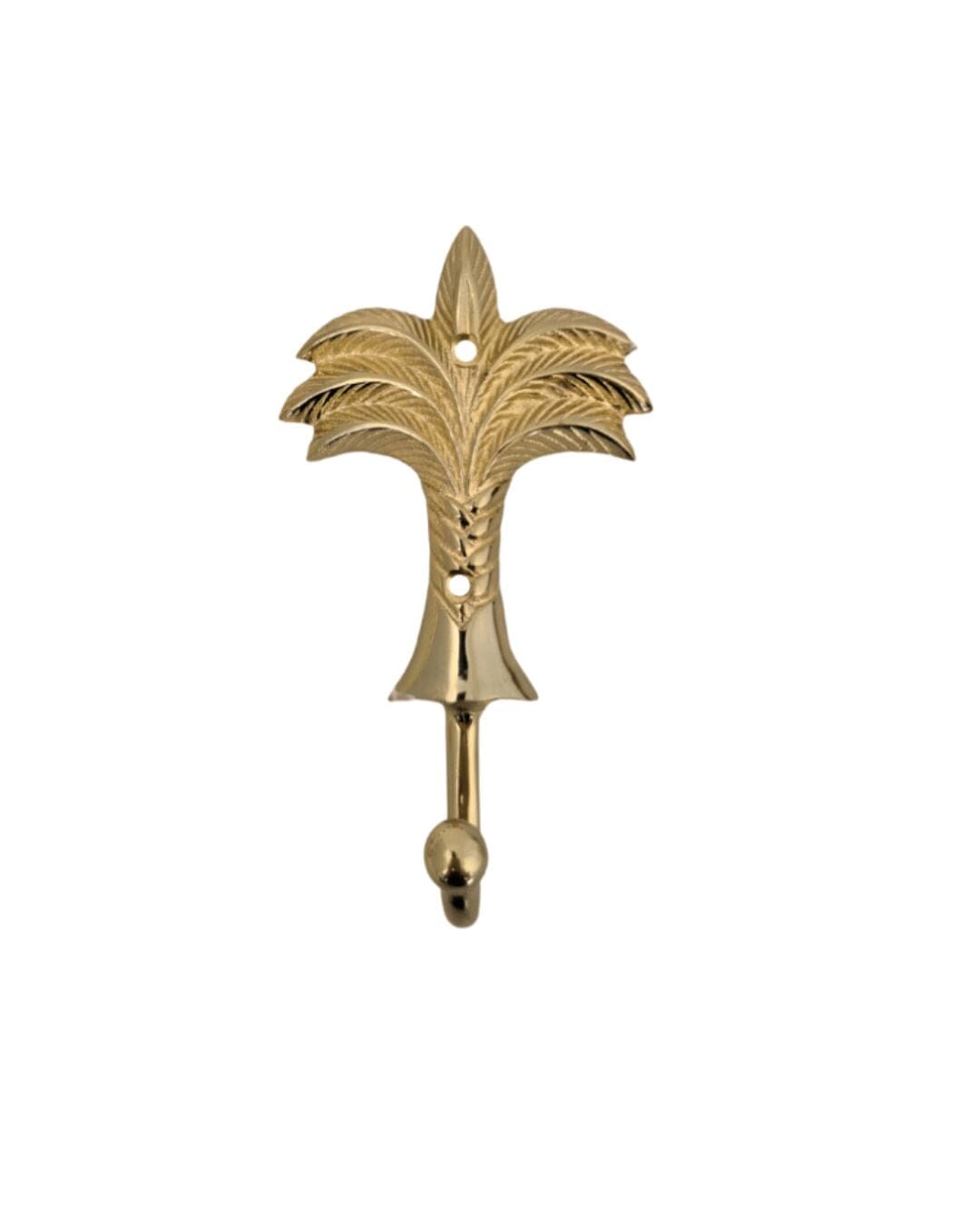 Gold Brass Palm Tree Wall Hook Sun Republic 