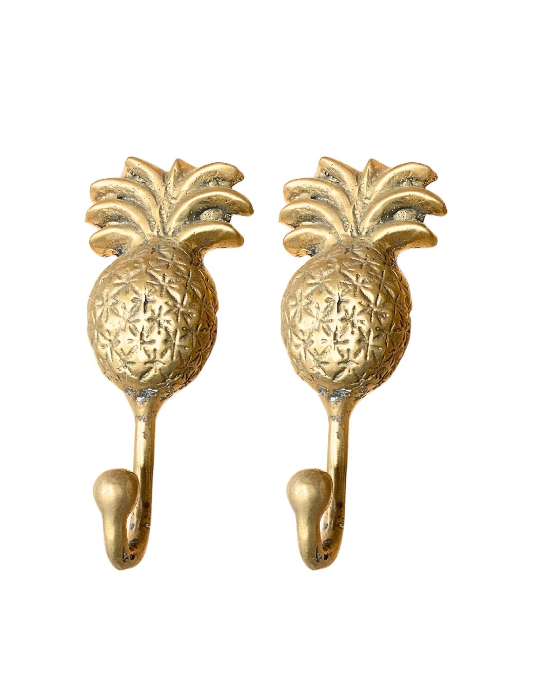 Gold Brass Pineapple Hook - Large Sun Republic 