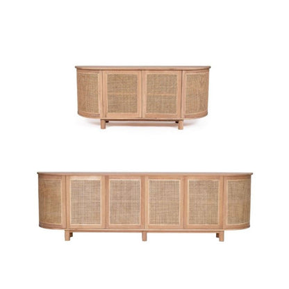 Hali American Oak Curved Edge Sideboard Sun Republic 