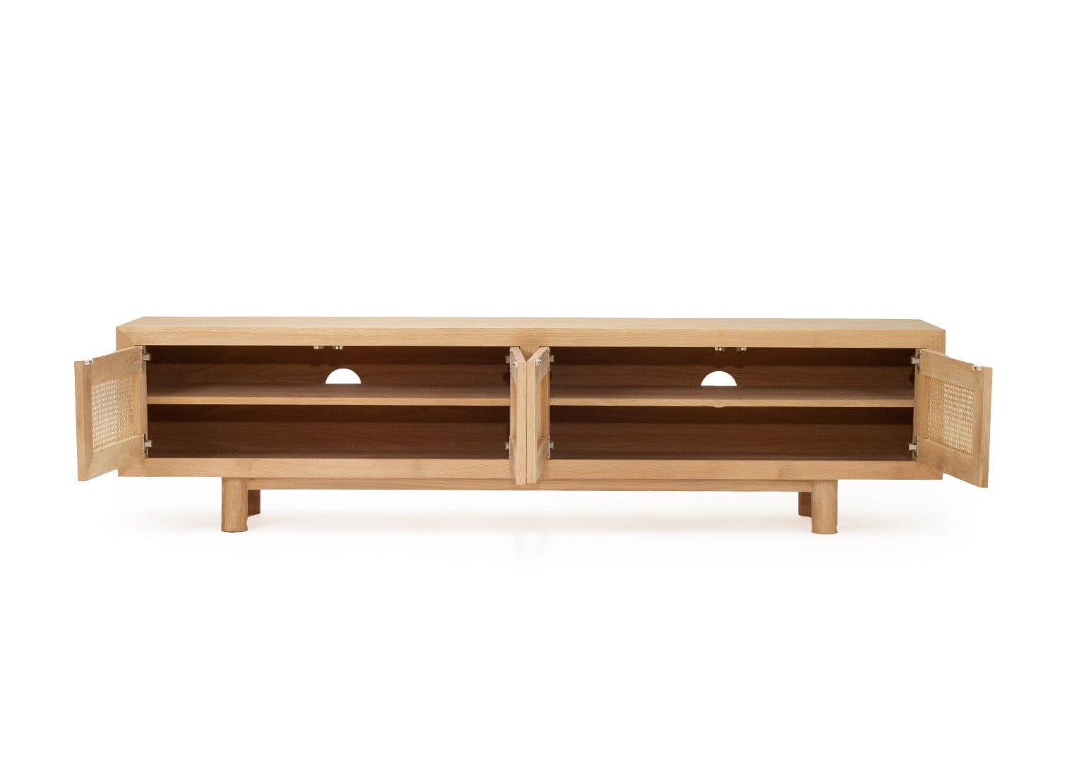 Hali American Oak Entertainment Unit - 220cm 4 Door Sun Republic 