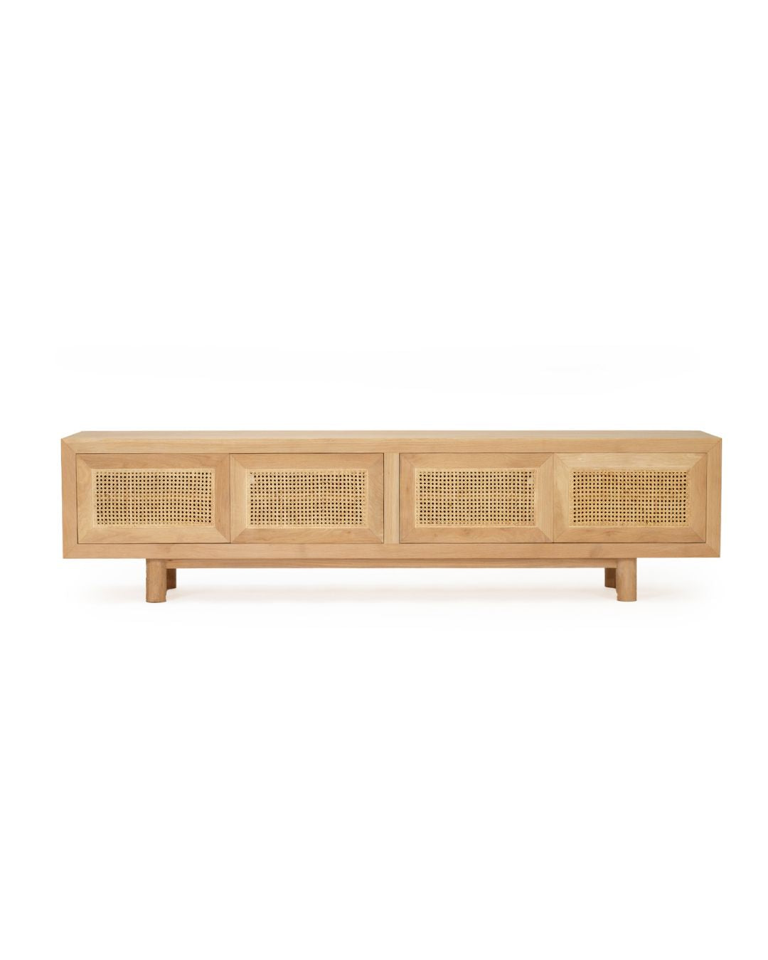 Hali American Oak Entertainment Unit - 220cm 4 Door Sun Republic 