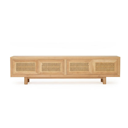 Hali American Oak Entertainment Unit - 220cm 4 Door Sun Republic 