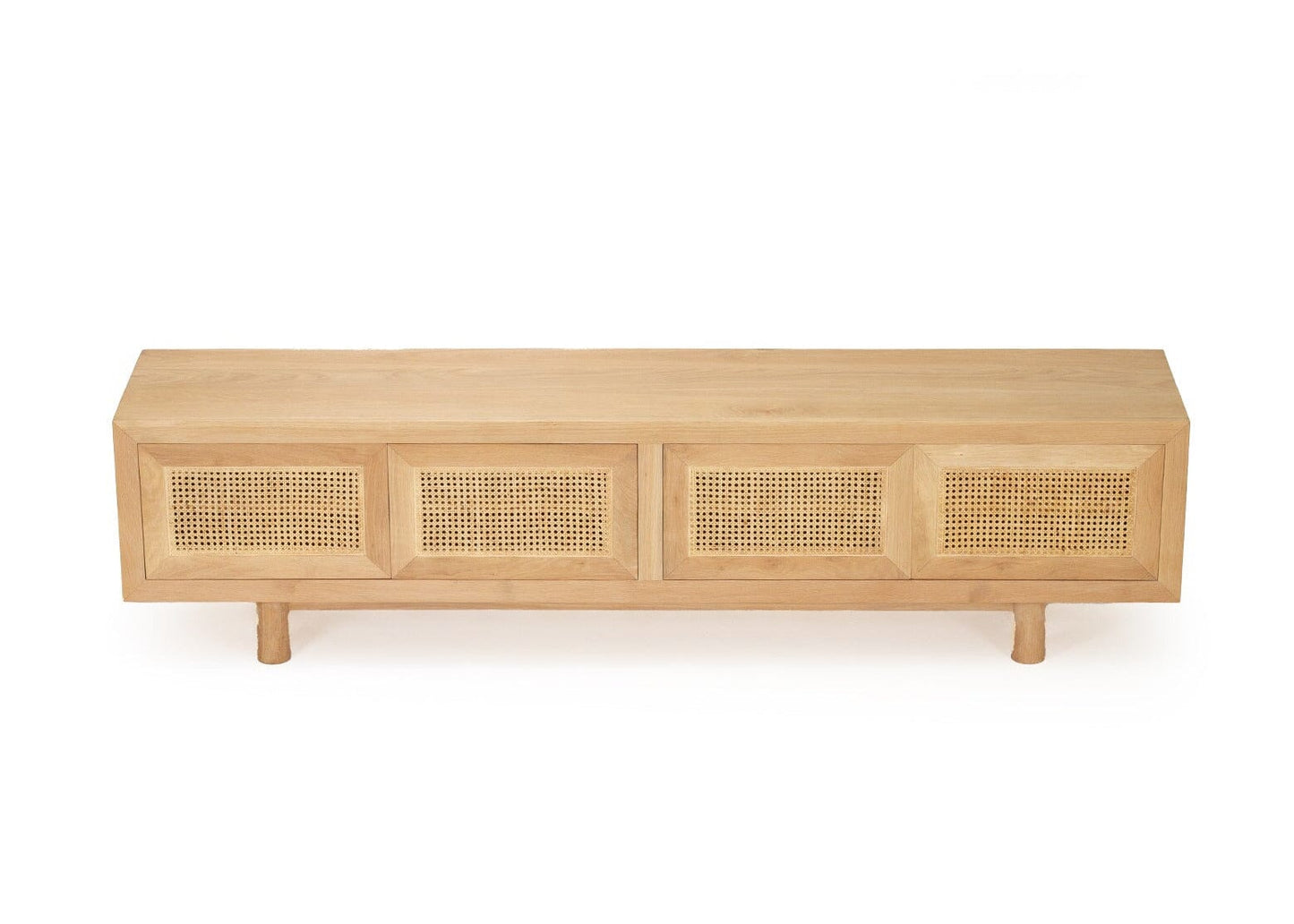 Hali American Oak Entertainment Unit - 220cm 4 Door Sun Republic 