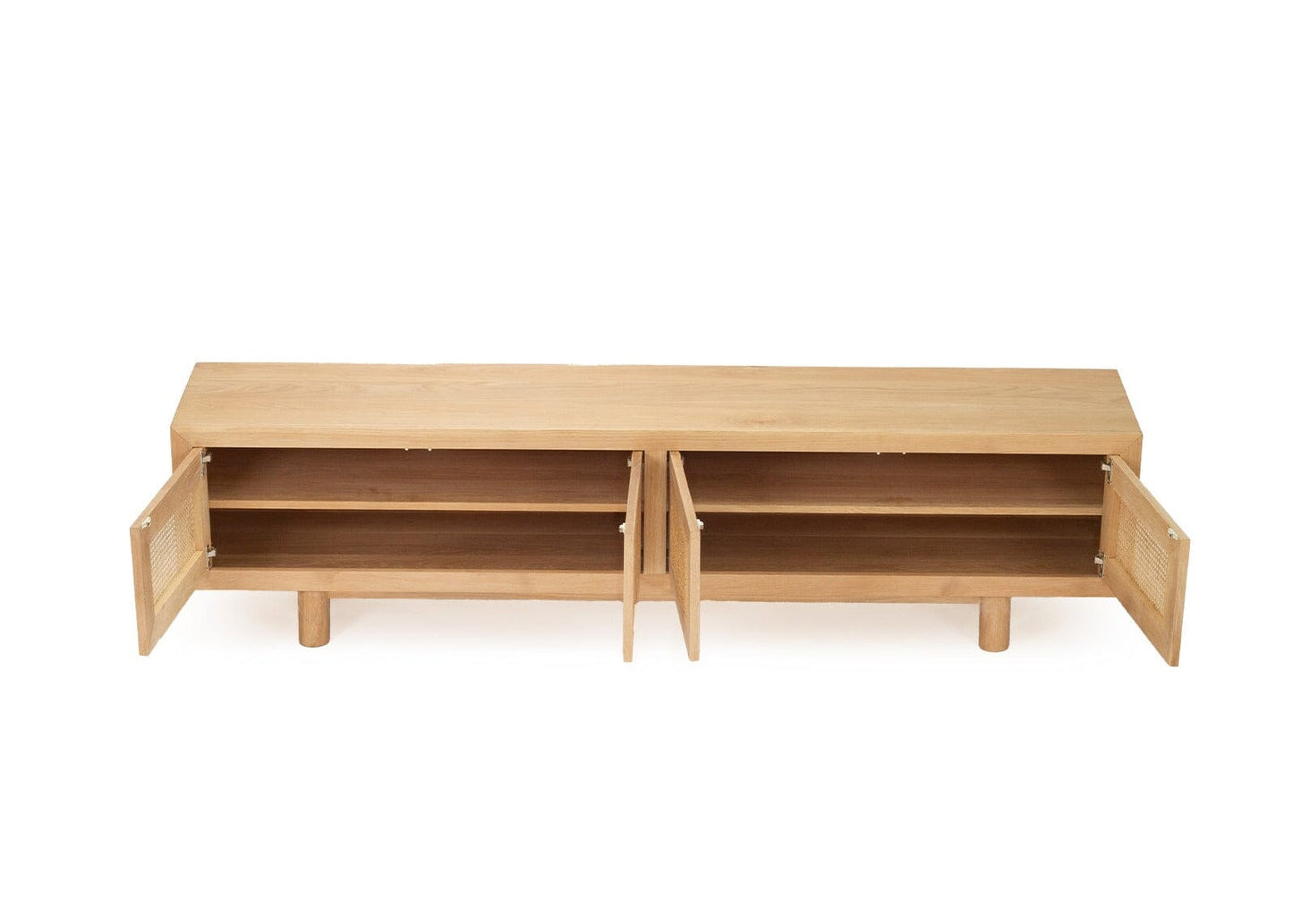 Hali American Oak Entertainment Unit - 220cm 4 Door Sun Republic 