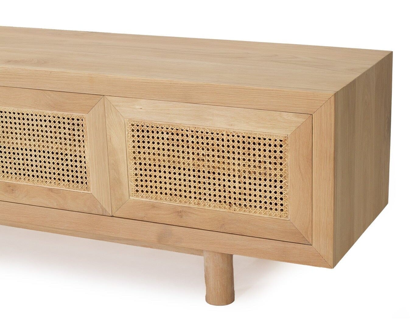 Hali American Oak Entertainment Unit - 220cm 4 Door Sun Republic 