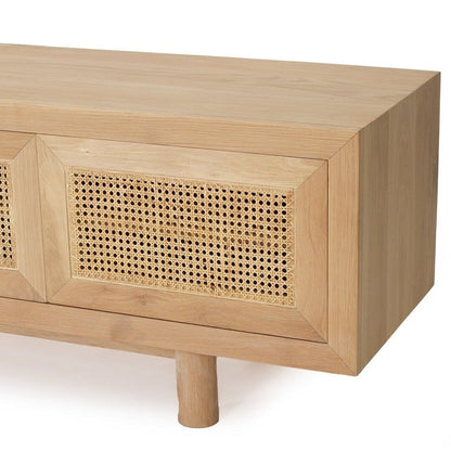 Hali American Oak Entertainment Unit - 220cm 4 Door Sun Republic 