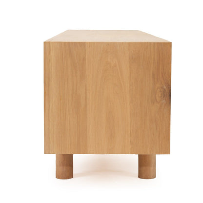 Hali American Oak Entertainment Unit - 220cm 4 Door Sun Republic 