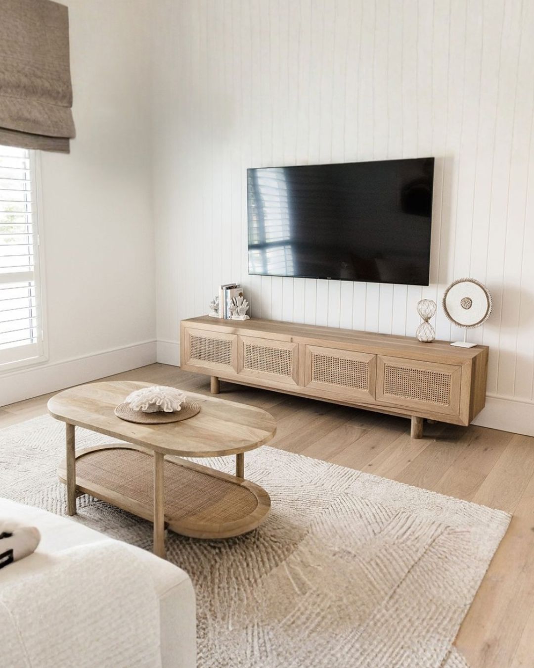 Hali American Oak Entertainment Unit - 220cm 4 Door Sun Republic 