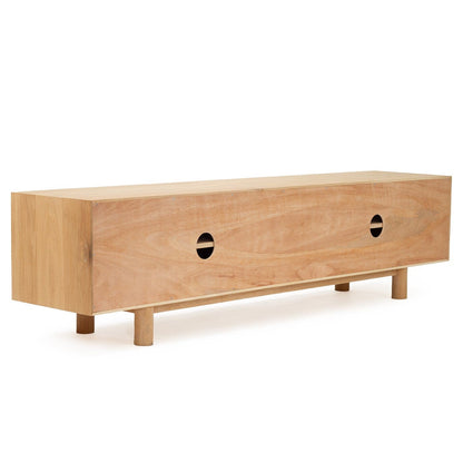 Hali American Oak Entertainment Unit - 220cm 4 Door Sun Republic 