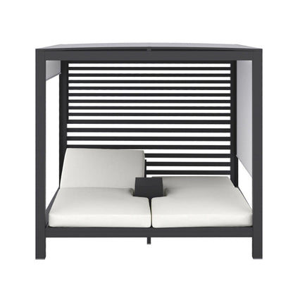 Hamilton Double Daybed Cabana – Asteroid Black (Charcoal) Sun Republic 