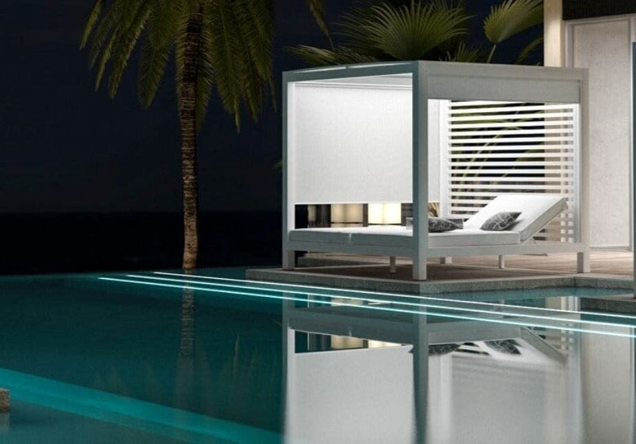 Hamilton Double Daybed Cabana – Pearl White Sun Republic 