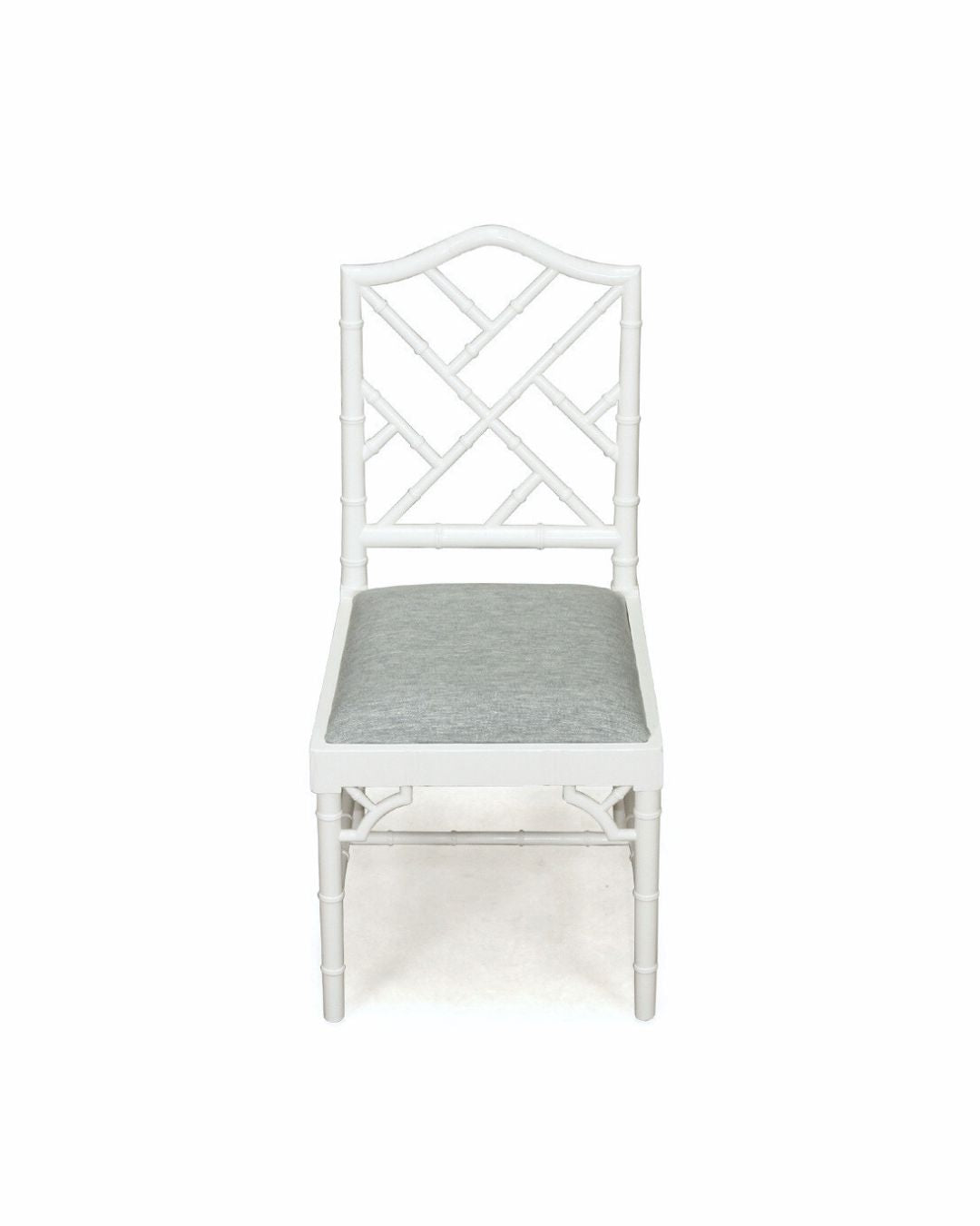 Hampton Dining Chair – White with Duck Egg Blue Coastal Drift 