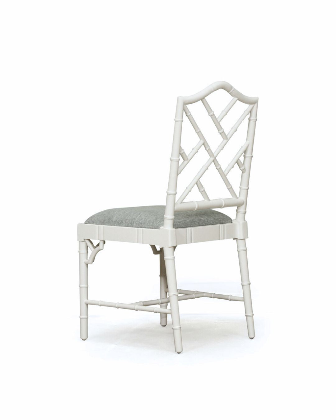 Hampton Dining Chair – White with Duck Egg Blue Coastal Drift 