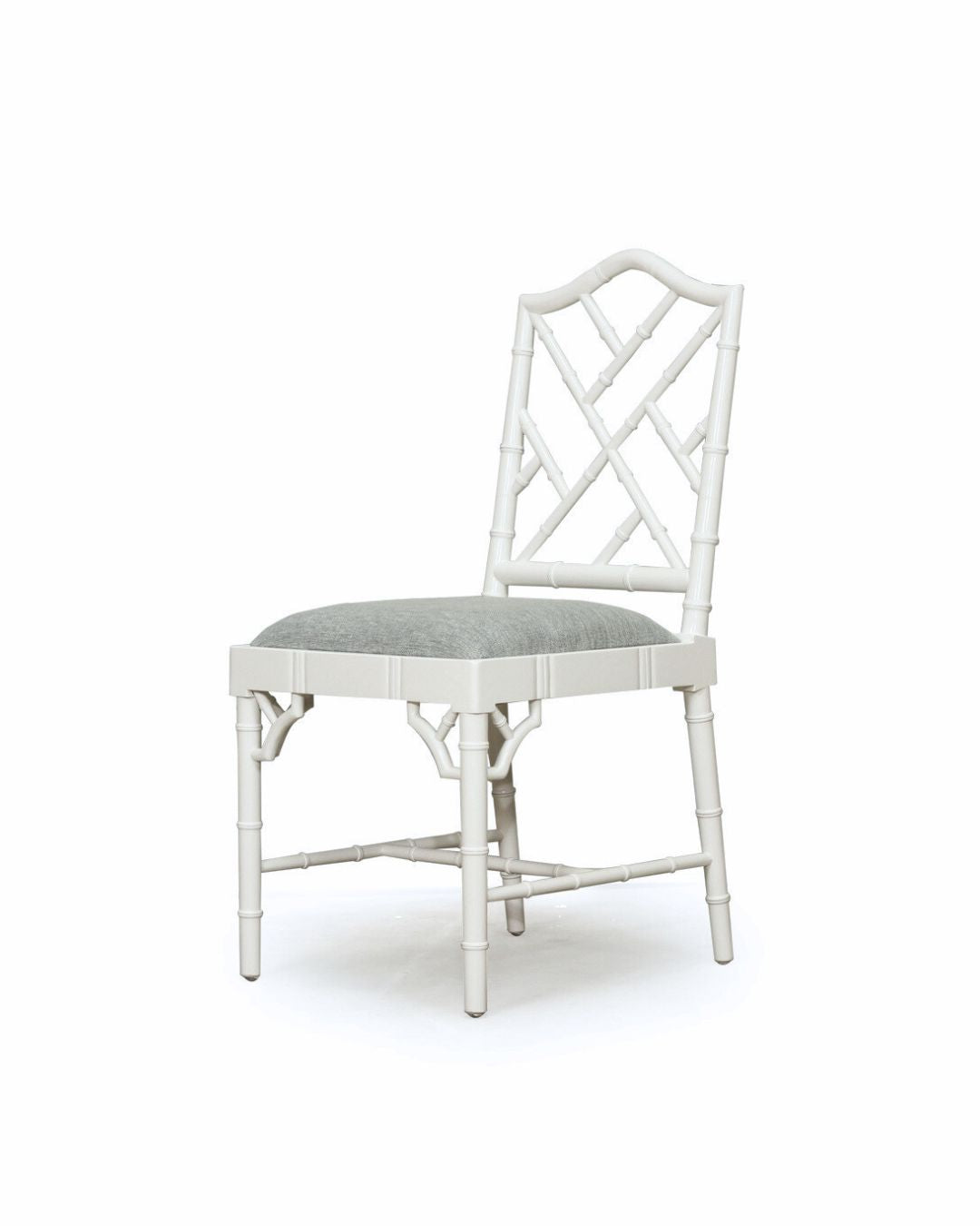Hampton Dining Chair – White with Duck Egg Blue Coastal Drift 