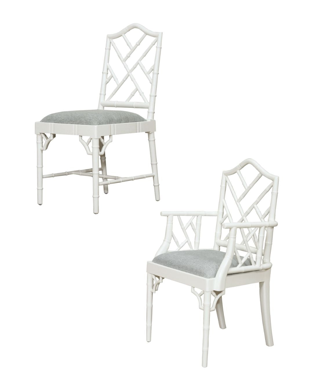Hampton Dining Chair – White/Duck Egg Blue Abide 