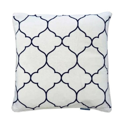 Hamptons Trellis Cushion – Navy & White or Natural & White Sun Republic 