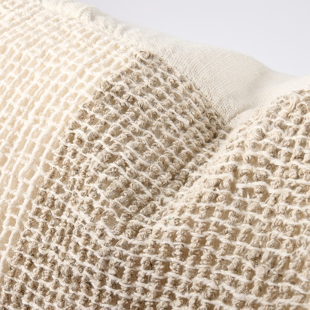 Hand Woven Linen Cushion With Feather Insert - Coco - 2 Sizes Sun Republic 