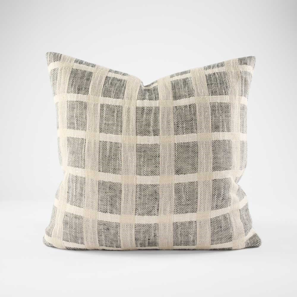 Hand Woven Linen Cushion With Feather Insert - Petra - 2 Sizes Sun Republic 