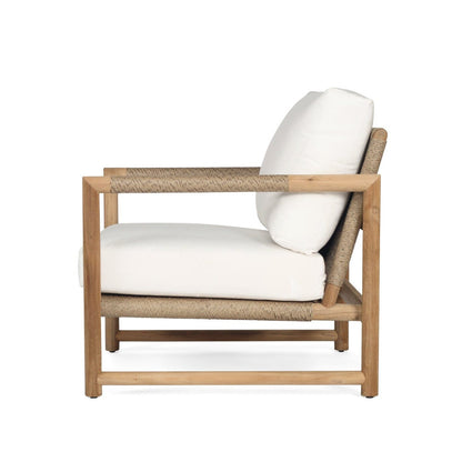 Haoa Single Seat Sofa – Teak & Sunbrella Upholstery Sun Republic 