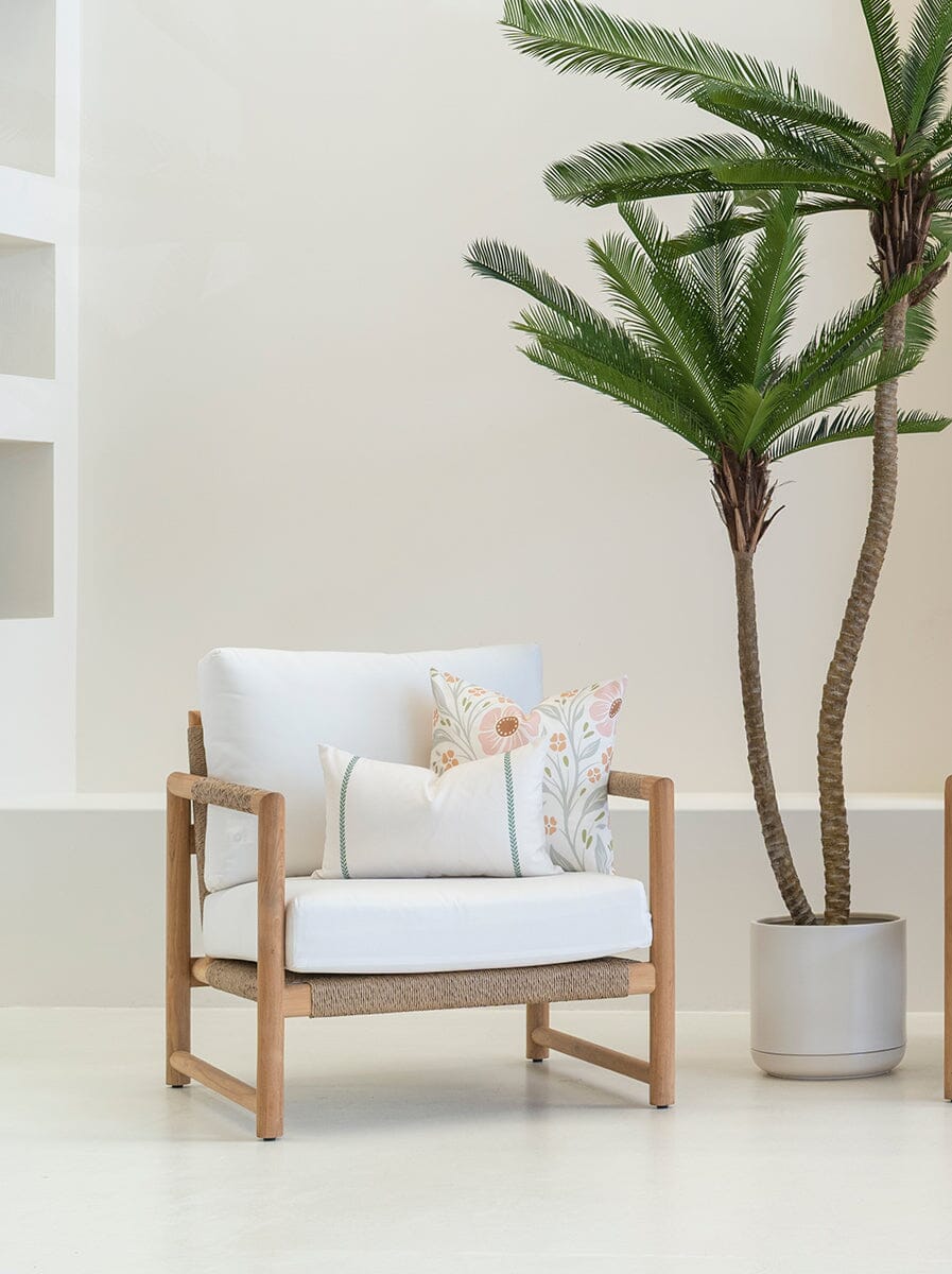 Haoa Single Seat Sofa – Teak & Sunbrella Upholstery Sun Republic 