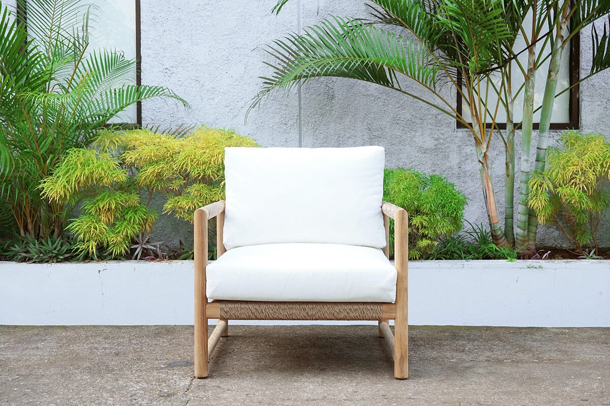 Haoa Single Seat Sofa – Teak & Sunbrella Upholstery Sun Republic 