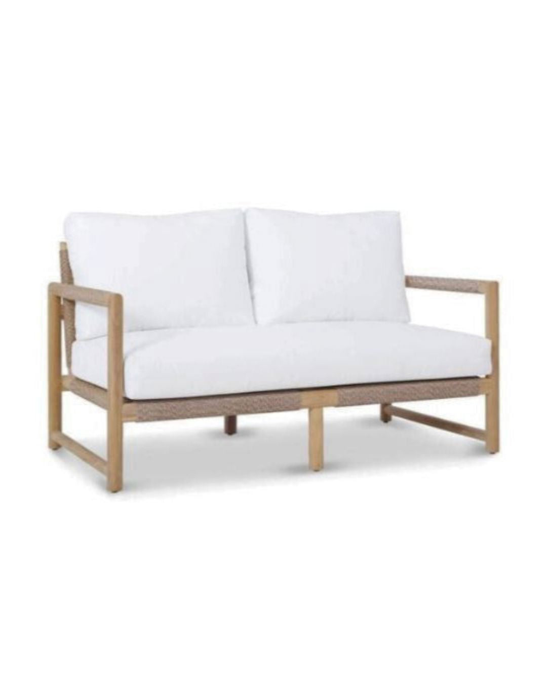 Haoa Two Seat Sofa – Teak & Sunbrella Upholstery Sun Republic 