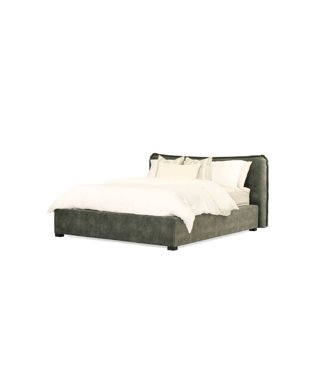 Harmony Upholstered Bed - Queen/King - Forest Green Sun Republic 