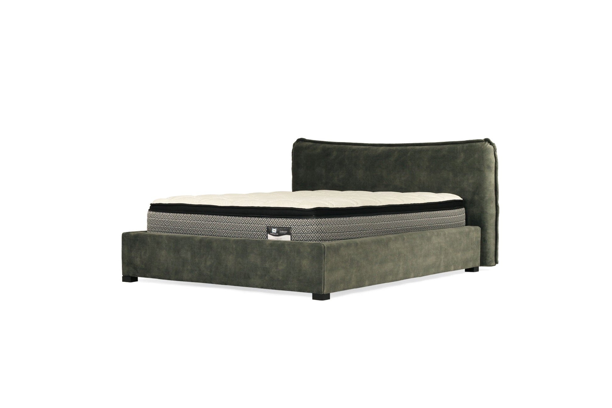 Harmony Upholstered Bed - Queen/King - Forest Green Sun Republic 