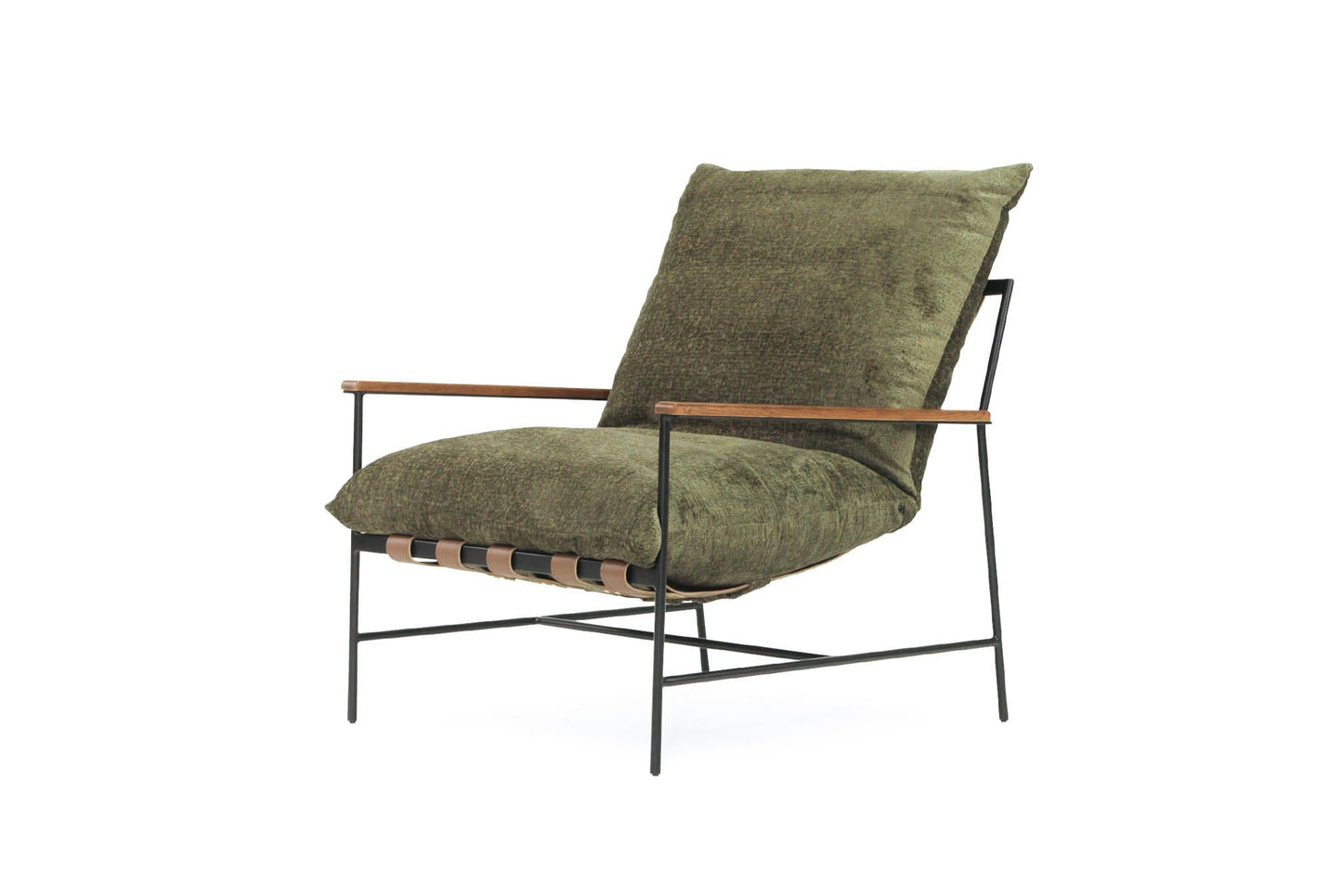 Harvey Armchair – Forest Green Upholstery Sun Republic 