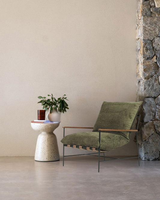 Harvey Armchair – Forest Green Upholstery Sun Republic 