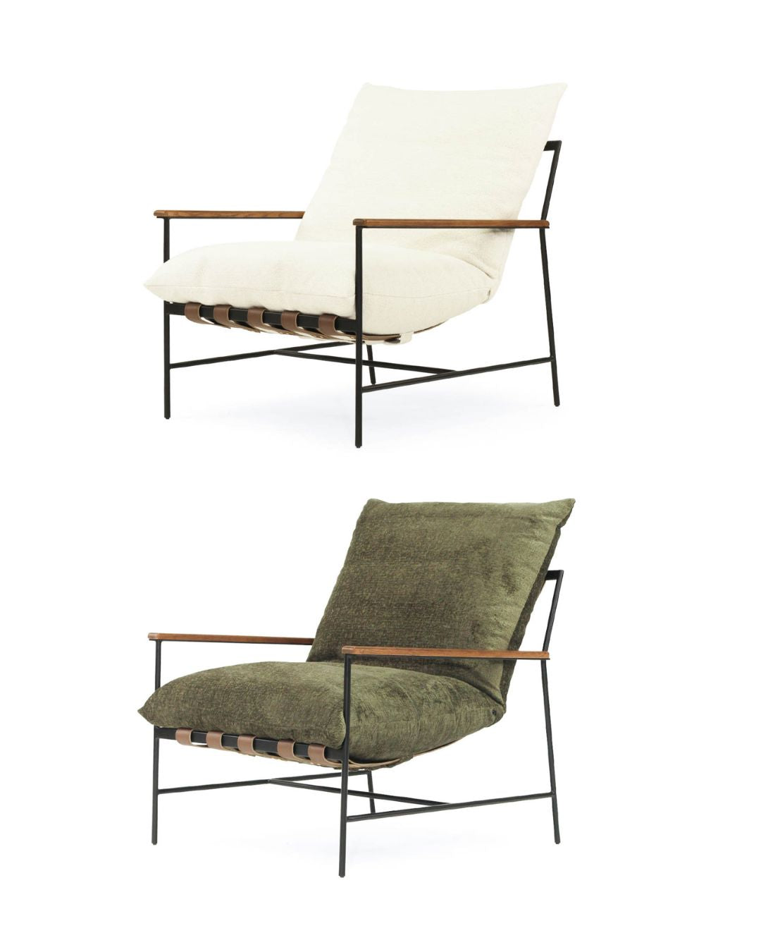 Harvey Armchair – Forest Green Upholstery Sun Republic 