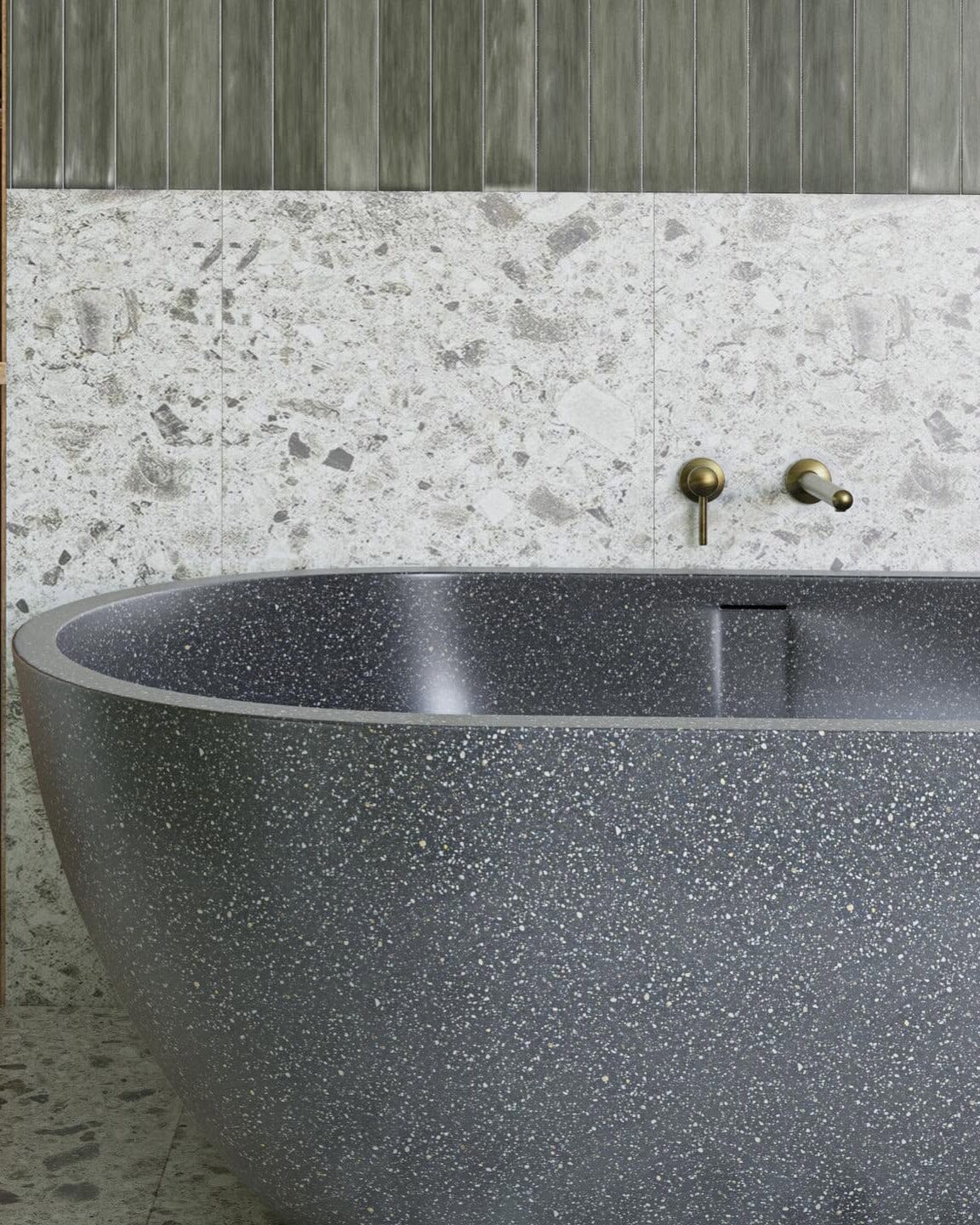 Honey 1500mm Freestanding Stone Composite Bath Madu Living 
