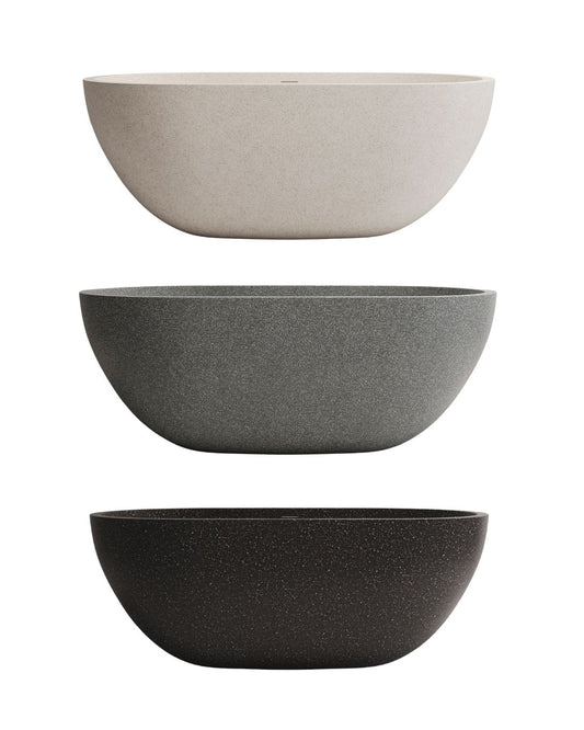 Honey 1500mm Freestanding Stone Composite Bath Madu Living 