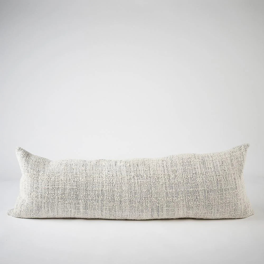 Ida Long Lumbar Cotton Cushion | Ombre Off White/Slate Sun Republic 