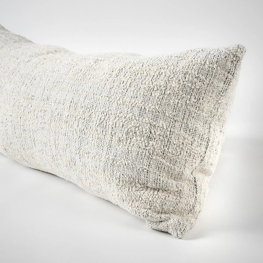 Ida Long Lumbar Cotton Cushion | Ombre Off White/Slate Sun Republic 