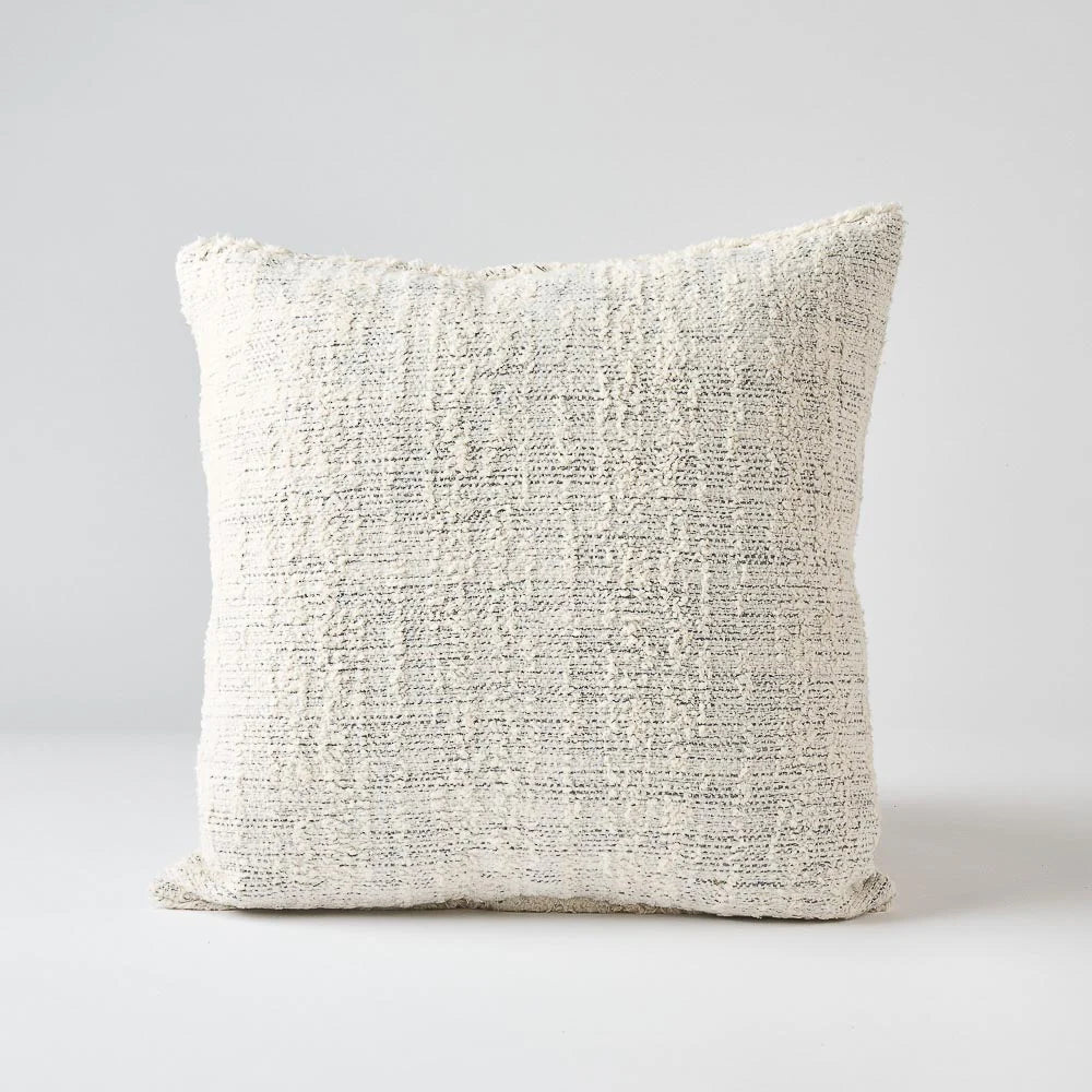 Ida Square Reversible Cotton Cushion | Ombre Off White/Slate (50cm x 50cm) Sun Republic 