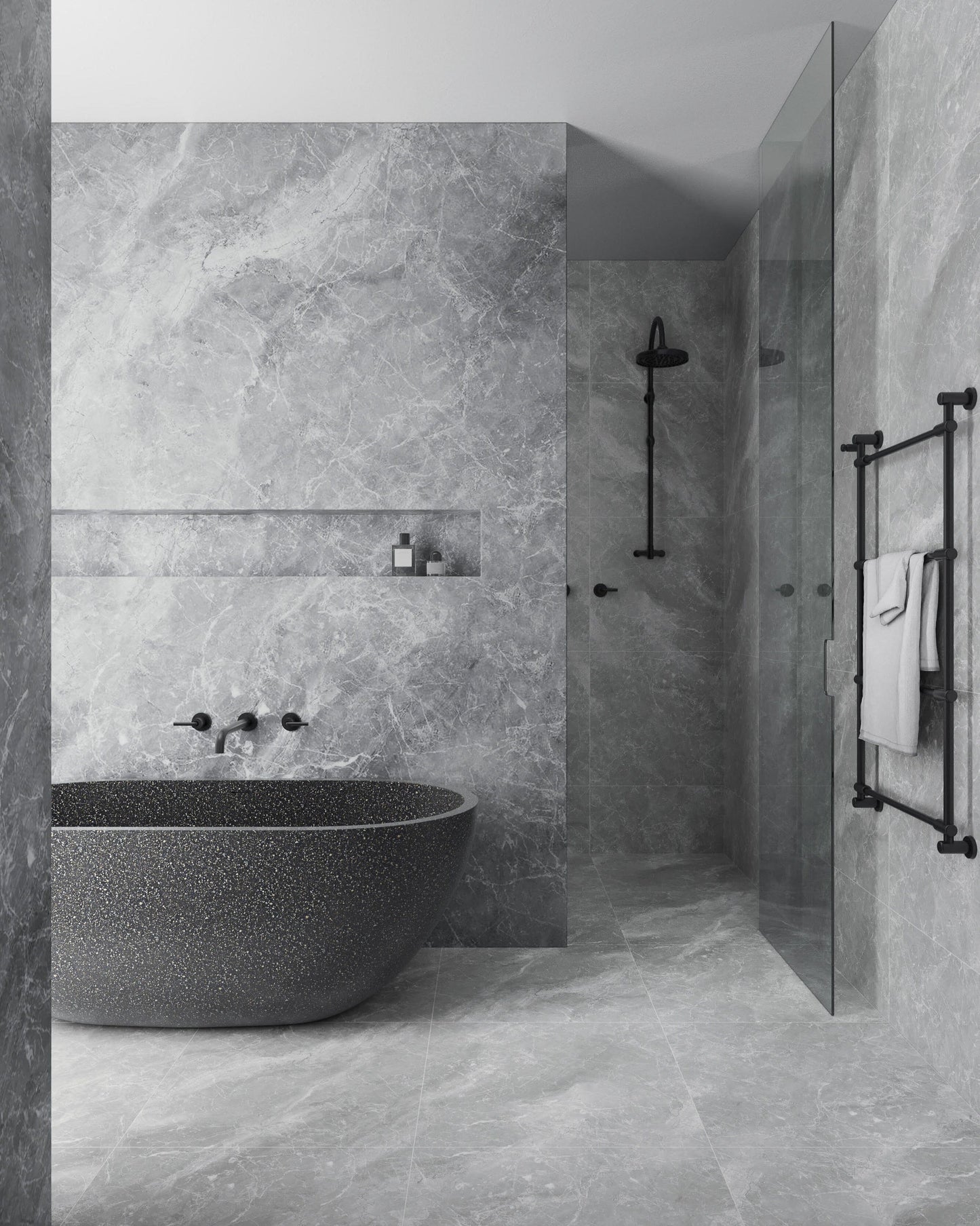 Indy 1700mm Freestanding Stone Composite Bath Madu Living 