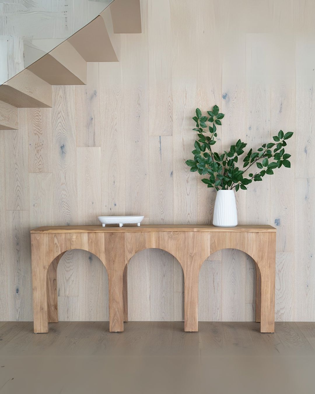 Isla Arch Console Table – Solid Teak Hallway & Entryway Console – SUN ...