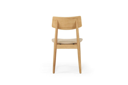 Jansen American Oak Dining Chair | Natural with Linen Seat Sun Republic 