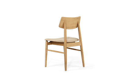 Jansen American Oak Dining Chair | Natural with Linen Seat Sun Republic 