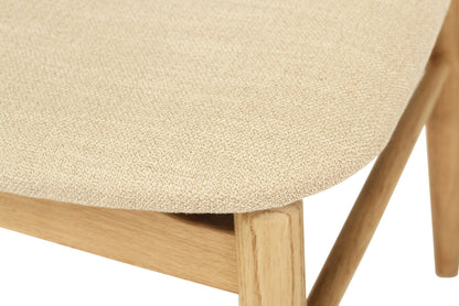 Jansen American Oak Dining Chair | Natural with Linen Seat Sun Republic 