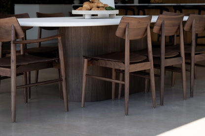 Jansen American Oak Dining Chair - Walnut Sun Republic 