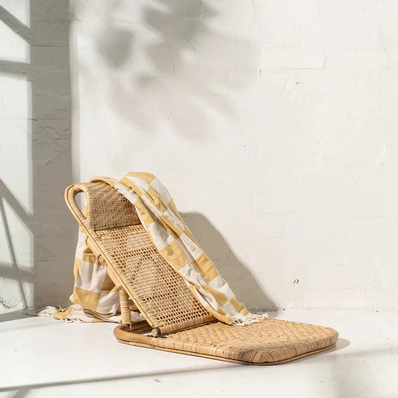 Jase Beach Portable Rattan Beach Chair Sun Republic 