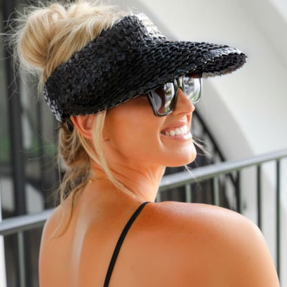 Jozie Sun Visor - Black Sun Republic 