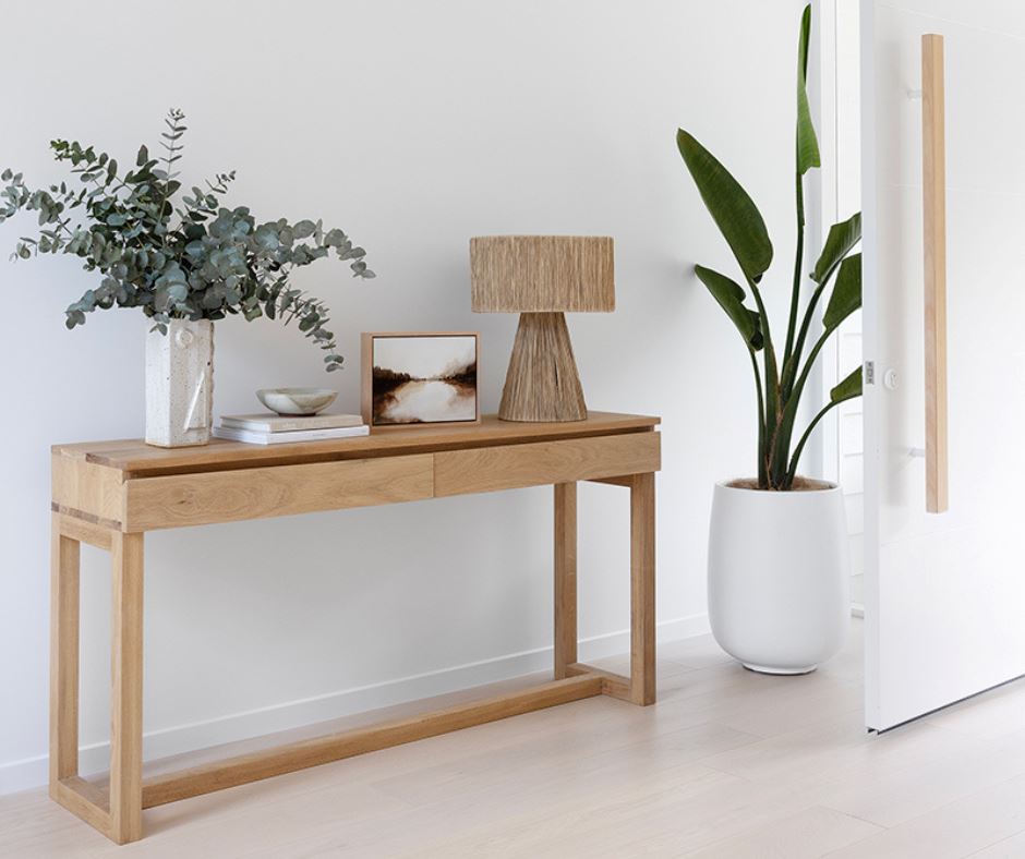 Kairi American Oak Console Table Sun Republic 